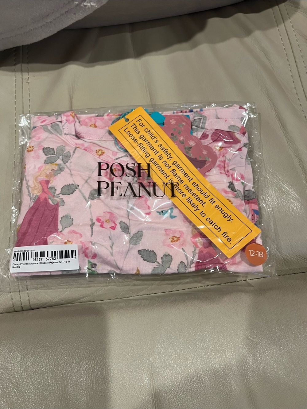 Posh Peanut Pink Princess Aurora Classic Pajama Set 12-18
